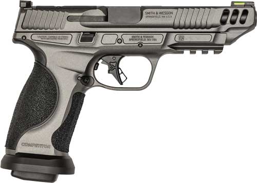 Smith & Wesson M&P9 M2.0 PC Competitor Semi-Auto Pistol with 5-Inch Barrel and 17-Round Capacity and Gray Finish