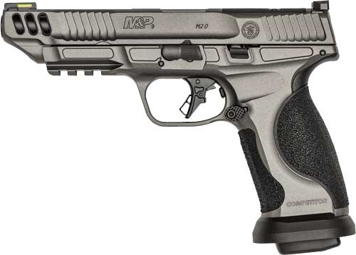 Smith & Wesson M&P9 M2.0 PC Competitor Semi-Auto Pistol with 5-Inch Barrel and 17-Round Capacity and Gray Finish