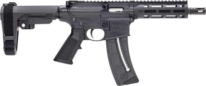 Smith & Wesson M&P15-22 Pistol .22 LR with 8-Inch Barrel and 25-Round Capacity and Black Finish