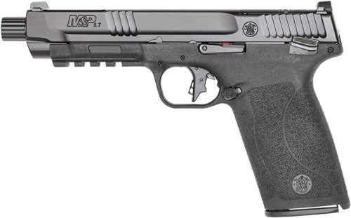 Smith & Wesson M&P 5.7 Thumb Safety 5.7x28mm Semi-Auto Pistol with 5-Inch Barrel and 22-Round Capacity and Black Finish
