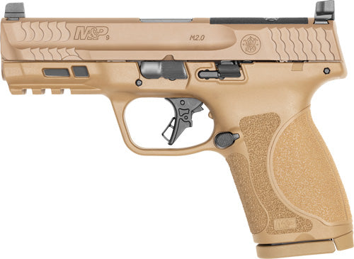 Smith & Wesson M&P9 M2.0 Compact 9mm Semi-Auto Pistol with 4-Inch Barrel and 15-Round Capacity and Optics-Ready Configuration