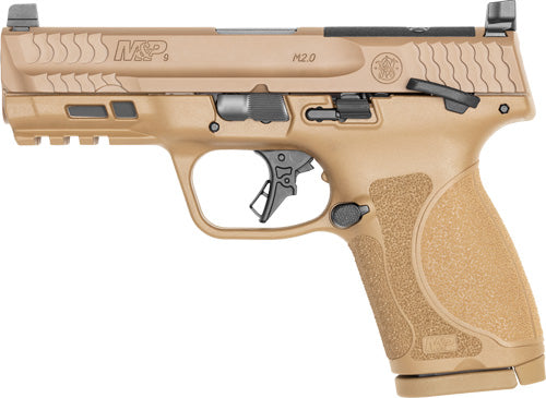 Smith & Wesson M&P9 M2.0 Compact 9mm Semi-Auto Pistol with 4-Inch Barrel and 15-Round Capacity and Optics-Ready Configuration