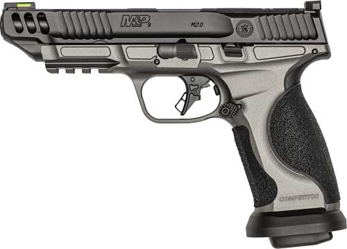 Smith & Wesson M&P9 M2.0 PC Competitor Semi-Auto Pistol with 5-Inch Barrel and 17-Round Capacity and Gray Finish