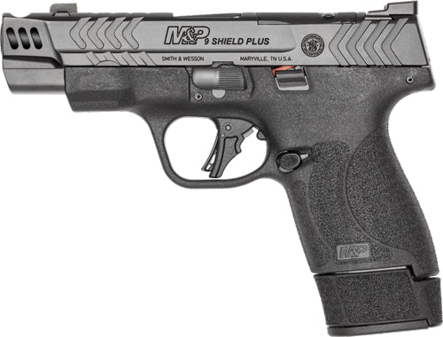 Smith & Wesson M&P9 PC Shield Plus Comp Semi-Auto Pistol with 4-Inch Barrel and 15-Round Capacity