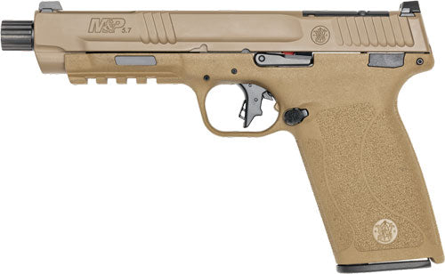 Smith & Wesson M&P 5.7 No Thumb Safety 5.7x28mm Semi-Auto Pistol with 5-Inch Barrel and 22-Round Capacity and Flat Dark Earth Finish