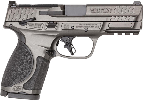 Smith & Wesson M&P9 M2.0 Metal Compact Semi-Auto Pistol with 4-Inch Barrel and 15-Round Capacity and Tungsten Finish