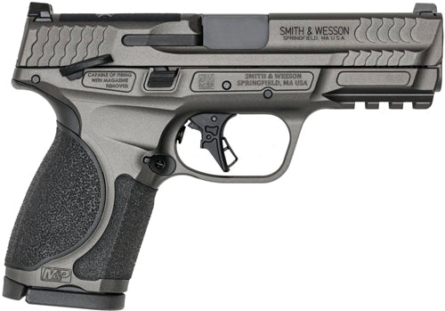 Smith & Wesson M&P9 M2.0 Metal Compact Semi-Auto Pistol with 4-Inch Barrel and 10-Round Capacity and Tungsten Finish