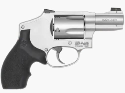 Smith & Wesson 940-3 9mm J Frame Revolver with Stainless Finish and Night Sights