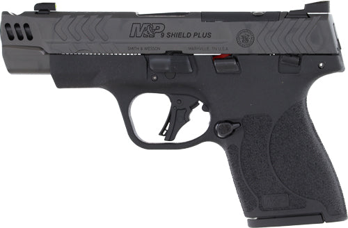 Smith & Wesson M&P9 PC Shield Plus Comp Semi-Auto Pistol with 4-Inch Barrel and 10-Round Capacity