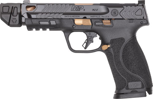 Smith & Wesson PC M&P9 M2.0 9mm OR Ts Semi-Auto Pistol with Black Finish
