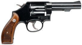 Smith & Wesson Model 10 Classic .38 Special Plus P Revolver with 4-inch Barrel and Wood Grips