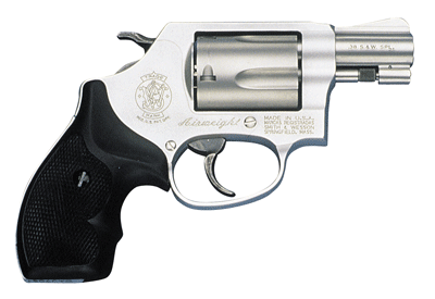 Smith & Wesson Model 637 .38 Special +P Revolver with Fixed Sights and Stainless Finish