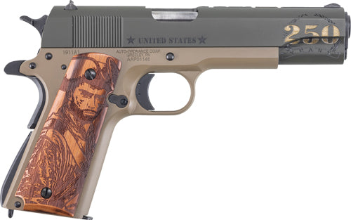 Auto-Ordnance 1911 .45 ACP 5-inch Army 250th Anniversary Edition Pistol with 7-Round Magazine