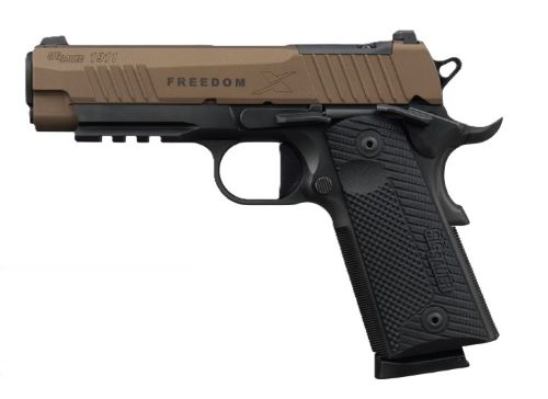 SIG Sauer 1911 X Freedom .45 ACP Semi-Auto Pistol with 4.2-Inch Barrel and 8-Round Capacity and Black Finish