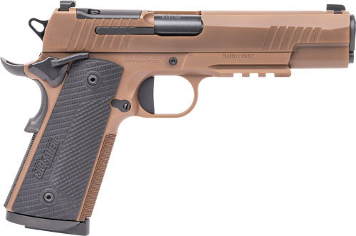 SIG Sauer 1911 X .45 ACP XRAY3 Semi-Auto Pistol with 5-Inch Barrel and 8-Round Capacity and Coyote Finish