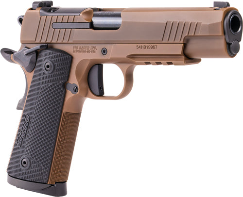 SIG Sauer 1911 X .45 ACP XRAY3 Semi-Auto Pistol with 5-Inch Barrel and 8-Round Capacity and Coyote Finish