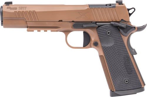 SIG Sauer 1911 X .45 ACP XRAY3 Semi-Auto Pistol with 5-Inch Barrel and 8-Round Capacity and Coyote Finish