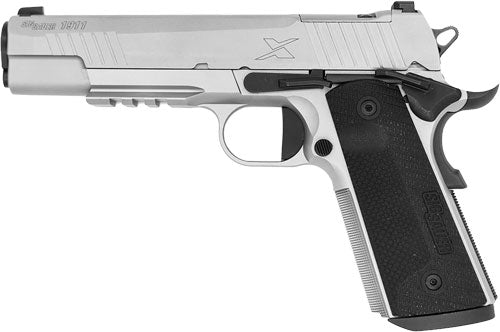 SIG Sauer 1911 X .45 ACP XRAY3 Semi-Auto Pistol with 5-Inch Barrel and 8-Round Capacity and Stainless Finish