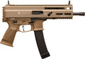 Global Ordnance Grand Power Stribog SP9A1 9mm Semi-Auto Pistol with Picatinny Rails, Flat Dark Earth Finish