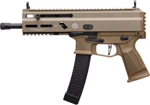 Global Ordnance Grand Power Stribog SP9A1 9mm Semi-Auto Pistol with Picatinny Rails, Flat Dark Earth Finish