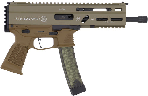Global Ordnance Grand Power Stribog SP9A3 9mm Semi-Auto Pistol with Flat Dark Earth Finish and Picatinny Rails