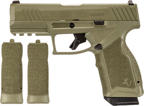 Taurus GX4 Carry 9mm Semi-Auto Pistol with 15-Round Magazines – Green Frame and Slide