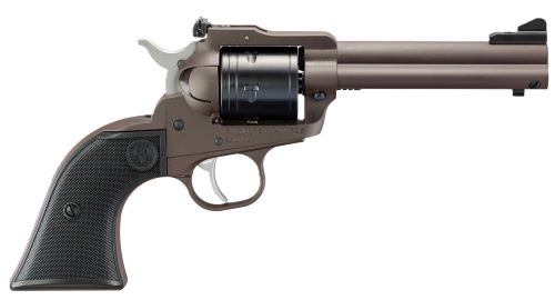 Ruger Super Wrangler 4.62-inch Adjustable .22LR/.22WMR Revolver with Dark Bronze Cerakote Finish