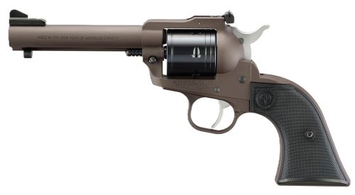 Ruger Super Wrangler 4.62-inch Adjustable .22LR/.22WMR Revolver with Dark Bronze Cerakote Finish