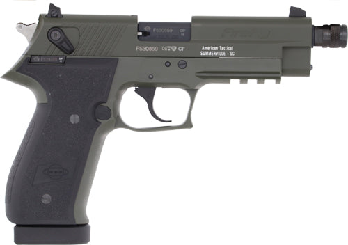 German Sport Firefly 22LR Semi-Auto Pistol with Green Frame and Adjustable Sights