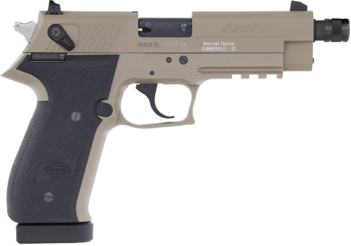 German Sport Firefly 22LR Semi-Auto Pistol with Adjustable Sights, Tan Polymer Frame and 4.9-Inch Barrel