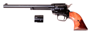 Heritage 22LR/WMR Combo Revolver with 9-inch Barrel - Classic Blued Finish and Wooden Grip
