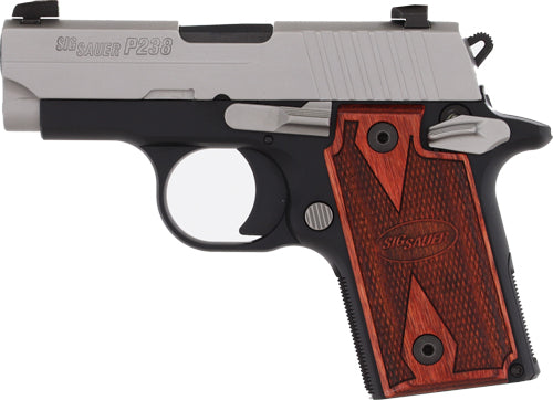 SIG Sauer P238 .380 ACP SAO Semi-Auto Pistol with 2.7-Inch Barrel and 7-Round Capacity and Two-Tone Finish