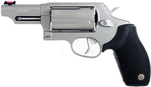 Taurus Judge .45LC/410 with 3-inch Barrel - Stainless Steel Finish, Rubber Grips
