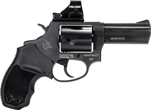 Taurus 605 .357 Magnum / .38 Special Revolver with 3-Inch Barrel - Blue Finish, Rubber Grips