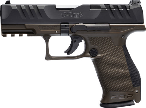 Walther PDP Compact 9mm 4-inch FS with Optics Ready Slide and Green Frame