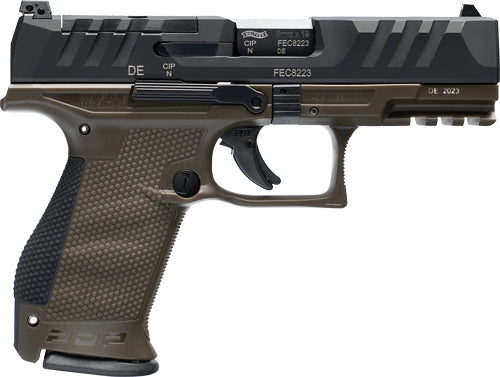 Walther PDP Compact 9mm 4-inch FS with Optics Ready Slide and Green Frame