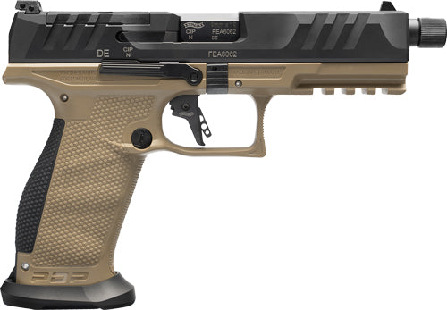 Walther PDP or Pro SD 9mm 5.1-inch Semi-Auto Pistol with Optics Ready Slide and Three Magazines