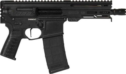 CMMG Dissent MK4 300 AAC Blackout Pistol with 6.5-Inch Barrel, Black Finish, and Ambidextrous Safety