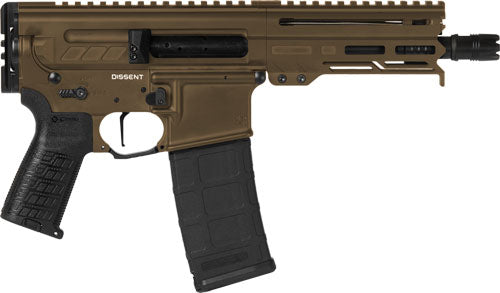 CMMG Dissent MK4 Semi-Auto Pistol in 300 AAC Blackout with Creakote Midnight Bronze Finish