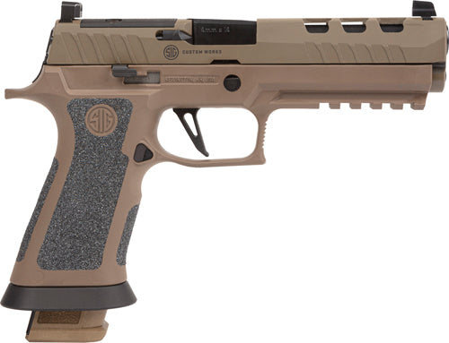 SIG Sauer P320 XFIVE DH3 9mm OR Semi-Auto Pistol with 5-Inch Barrel and 21-Round Capacity and Coyote Finish