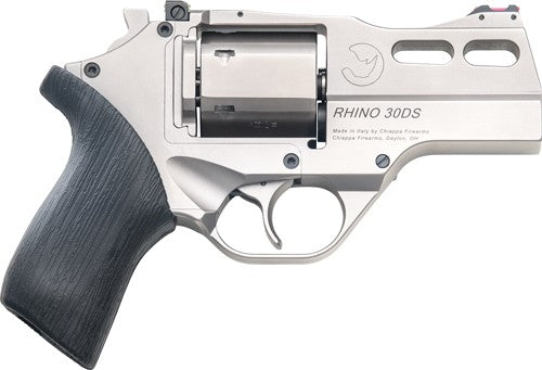 Chiappa Rhino 30DS .357 Magnum Revolver with 3-Inch Nickel Barrel and Fiber Optic Front Sight