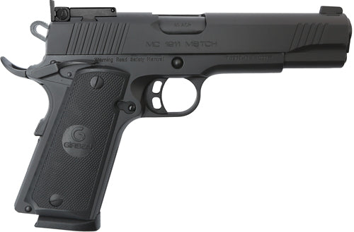 Girsan Mc1911 Match Gov'T .45 ACP Semi-Auto Pistol with 5-Inch Barrel and 8-Round Capacity and Black Finish