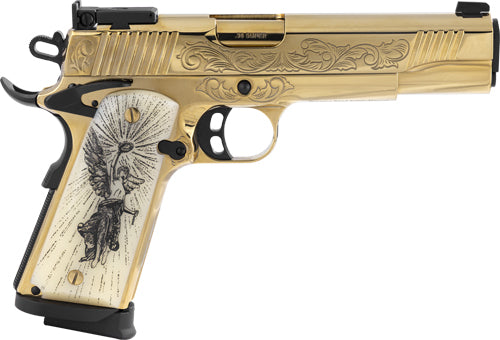 Girsan Mc1911 Deluxe Gold Govt .38 Super Semi-Auto Pistol with 10-Round Capacity