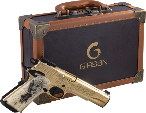 Girsan Mc1911 Deluxe Gold Govt .38 Super Semi-Auto Pistol with 10-Round Capacity