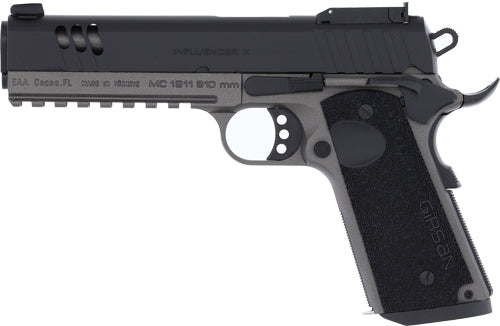 Girsan Mc1911S Influencer X 10mm Semi-Auto Pistol with 9-Round Capacity and Tungsten Finish