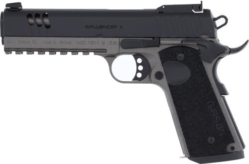 Girsan Mc1911S Influencer X .38 Super Semi-Auto Pistol with 9-Round Capacity and Tungsten Finish