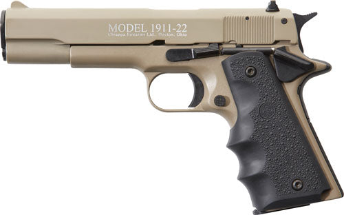 Chiappa 1911-22 .22 Long Rifle Semi-Auto Pistol with 5-Inch Barrel and Hogue Grips