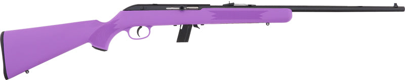 Savage 64F .22 LR Sporting Rifle with 21-Inch Blued Barrel and Purple Synthetic Stock