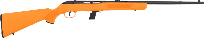 Savage 64F .22 LR Semi-Automatic Sporting Rifle with 21-Inch Barrel and Orange Synthetic Stock