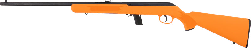 Savage 64F .22 LR Semi-Automatic Sporting Rifle with 21-Inch Barrel and Orange Synthetic Stock